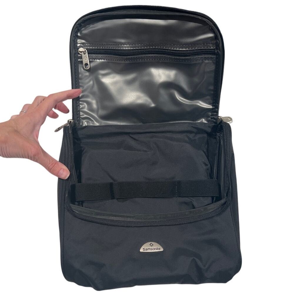 Samsonite Black Gray Toiletry Bag, Travel, Top Handle, 10 x 9 x 2 Utility